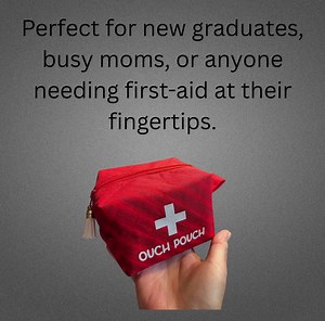 Handmade Red Stripe First Aid Pouch: Travel Medicine Bag - Etsy