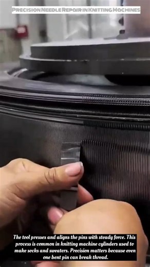 Precision Needle Repair in Knitting Machines