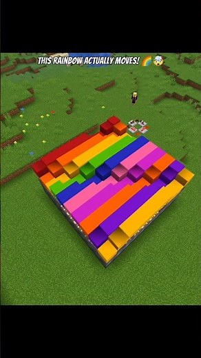 I Built a Moving Rainbow Wave Machine in Minecraft! 🌈🤯