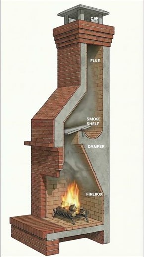 NEVER Light a Fire Without Checking This! ⚠️ #Fireplace #ConstructionTips #HomeSafety #masonry