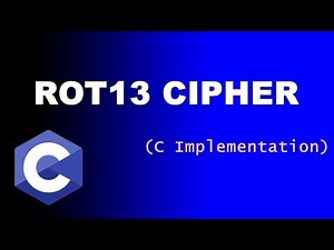 ROT13 Cipher (C Implementation)