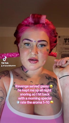 Got him back with a juicy morning fart for keeping up all night snoring haha 😜 does it smell babe scale one to ten Couldn’t sleep ‘cause of his snoring so I dropped my morning masterpiece 💨🤣 rate it 1–10 babe 😂 #fyp #foryou #foryoupage #viral #trending