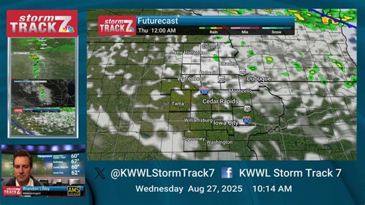 6K views · 20 reactions | Here is an update on the radar and rainfall forecast for today. https://kwwl.com/weather/ | KWWL | Facebook