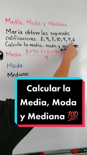 Cálculo de la Media, Moda y Mediana en Matemáticas