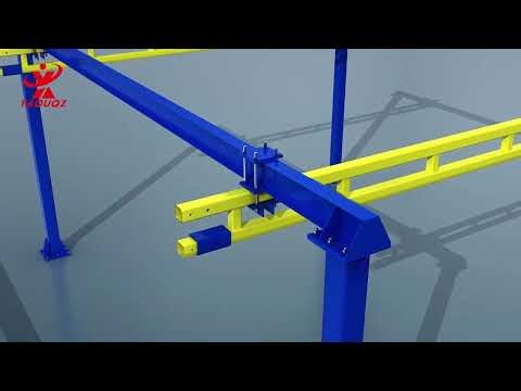 Flexible KBK Overhead Rail Crane System