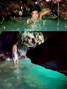 3.2M views · 36K reactions | [Primicia ] Entras por el Roto que Escupe  a Paraíso de Jacuzzis Fosforesentes  Dentro de Cuevas Subarinas !! | Puerto Rico desde el Aire | Facebook