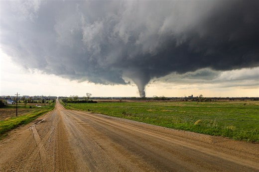 Map Shows States in Path of Tornado Threat