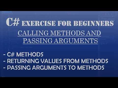 C# How To Program: C# Methods: Calling methods & passing arguments to methods