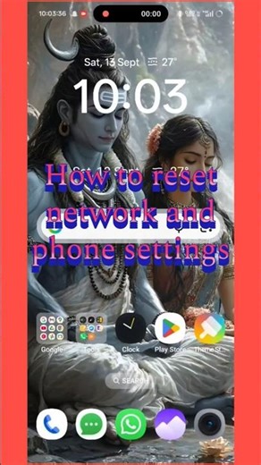 "Reset Mobile Network & Settings in 30s 📱⚡"#MobileTips #NetworkReset #PhoneSettings #youtubeshorts