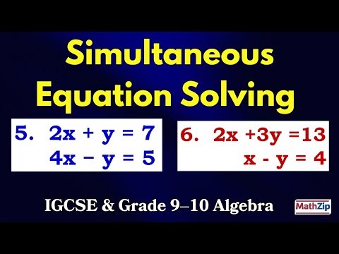 Simultaneous Linear Equations (Part 3) | IGCSE & Grade 9–10 Algebra