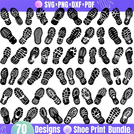 High Quality Shoe Print SVG Bundle, Shoe Print Dxf, Shoe Print Png, Shoe Print Vector, Shoe Print Clipart, Foot Prints Svg, Walking Clipart - Etsy