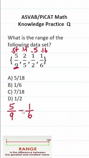 ASVAB/PiCAT Mathematics Knowledge Practice Test Q: Median, Mode, Range #acetheasvab w/ #grammarhero