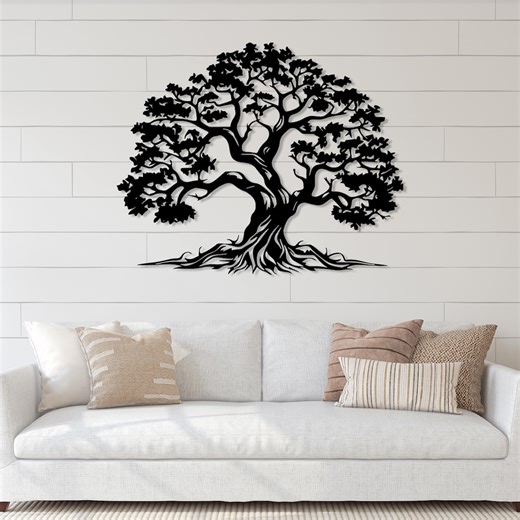 Metal Tree Wall Art, Large Tree of Life Decor, Large Tree Wall Hanging, Rustic Nature Sculpture, Living Room, Bedroom Decors Forest Wall Art - Etsy