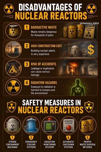 Nuclear Reactors Explained | Types, Uses, Advantages & Safety ⚛️ #chemistry #education #nuclear