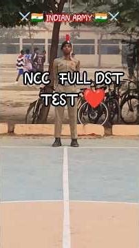 NCC FULL DST TEST ❤️ #INDIANARMY🇮🇳 #NCCCADETS #JAYHIND