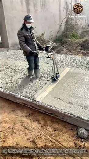 The FAST Way to Smooth Concrete Floors: Using a Lithium Battery Vibrating Screed Electric Screed