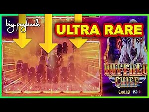 ULTRA RARE STAMPEDE FEATURE on Wonder 4 Buffalo Slots!
