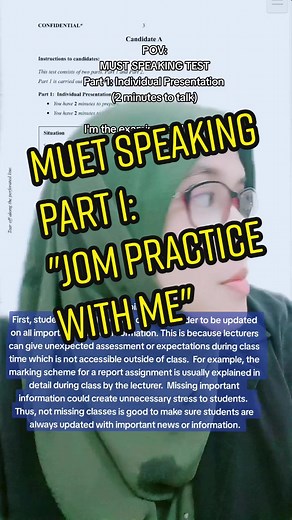 Tips for MUET Speaking Test Success