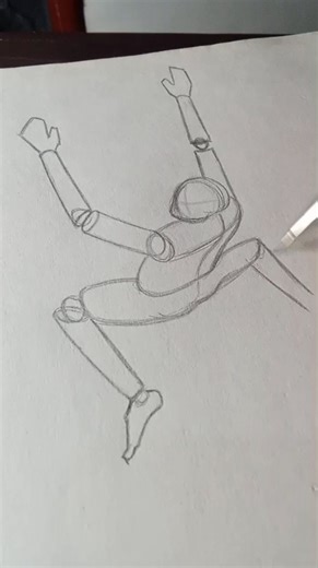 how to draw a human figure in a unique way| #human #drawing #artist #art #draw #howto