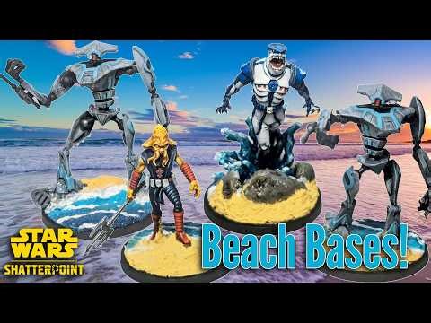 How to make beach bases for miniatures