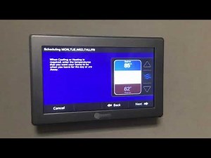 Trane Thermostat Set A New Schedule