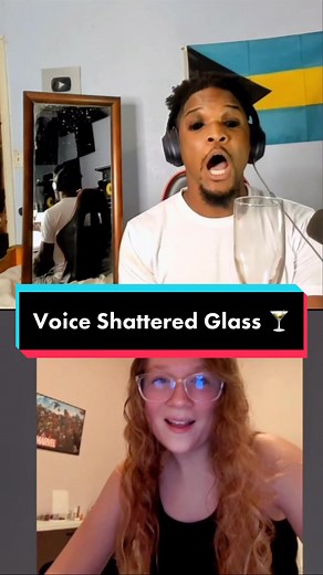 I Shattered this glass with my voice #foryoupage #fyp #prank #shocked