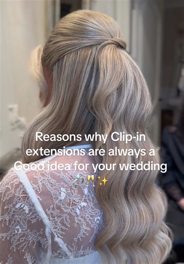 Clip-In Extensions for Stunning Bridal Hair Styles