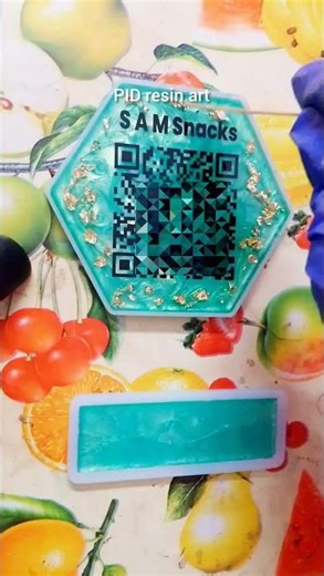 resin frame with QR code #resinart #resintutorial #resinwithqr #resinphotoframe #whatsapp9585553418