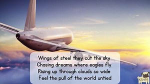 Music: Soaring High Airplane Song Classroom Songs Reading Lyrics Sing-along