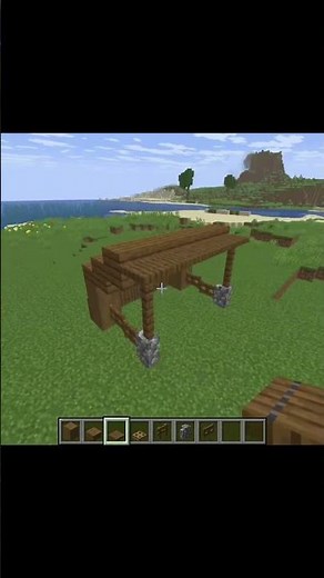 Cozy Outdoor Hut Build 🌿 | Minecraft #shortsminecraft #cozyminecraft #mctutorial