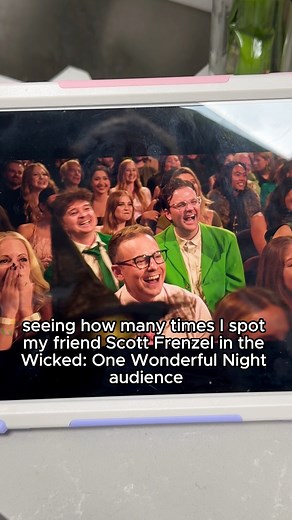 Seeing Scott Frenzel having so much fun at the “Wicked: One Wonderful Night” performance AND being featured in so many audience shots made my heart so happy 🥹 #wicked #wickedforgood #scottfrenzel #wickedonewonderfulnight | Kat Curtis