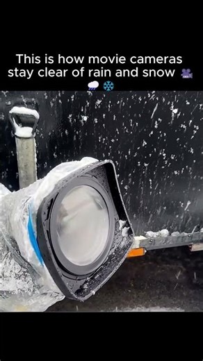 How Movie Cameras Stay Clear in Rain #science #tech