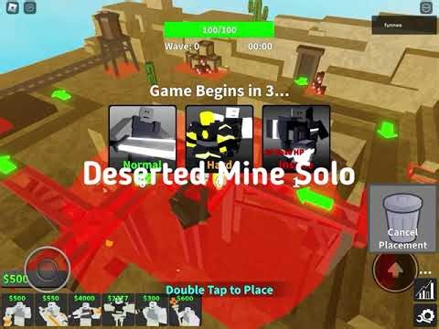 ROBLOX Critical Tower Defense | Frigid Ruin Solo INSANE Deserted Mine