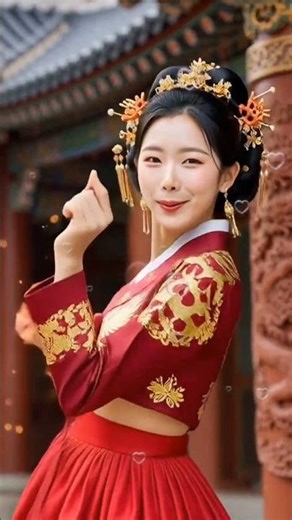 시선 집중! 🔥 궁중의 화려함을 입은 레드 퀸의 등장 #SHORTS