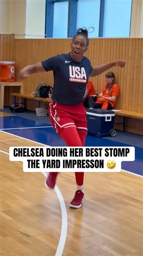 Chelsea Gray Does Her Best Stomp the Yard Impression