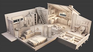 【3DMAX场景建模】三小时教你学会室内房间模型，超详细搭建思路讲解