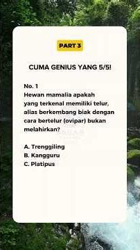 Quiz Genius | Part 3 #Kuis #Quiz #PengetahuanUmum