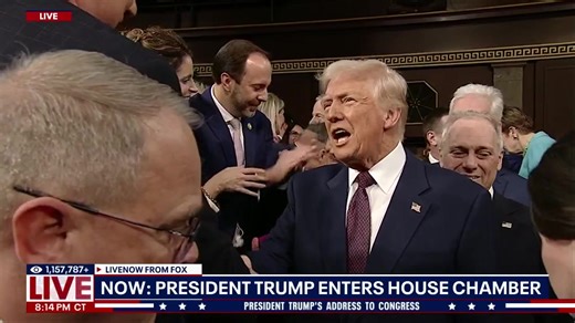 3.7K views · 68 reactions | President Donald Trump will address a joint session of Congress. Watch as he enters Congress. | LiveNOW from FOX | Facebook
