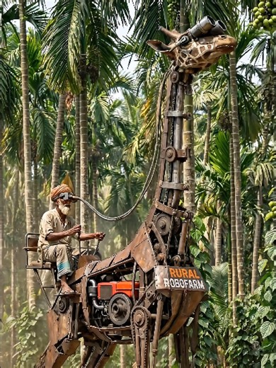 Homemade Betel Nut Harvesting Machine Demonstration