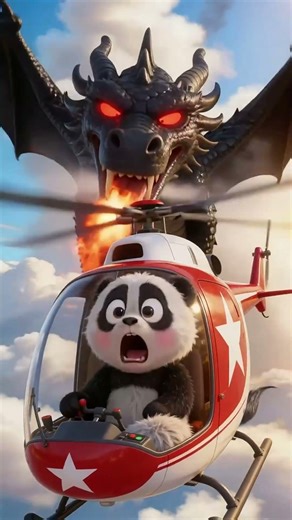Cute little Panda vs Fire Dragon 🔥🐼 Epic Escape !!