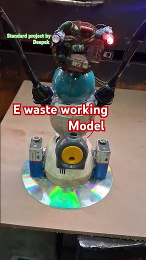 E-waste working model electronic waste model #ewaste #ewasterecycling #ewastemanagement E-waste