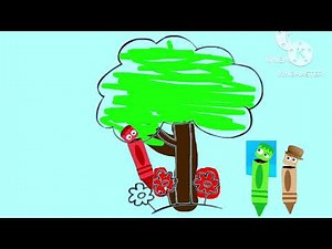 color crew coloring tree and flowers, but brown got the hat