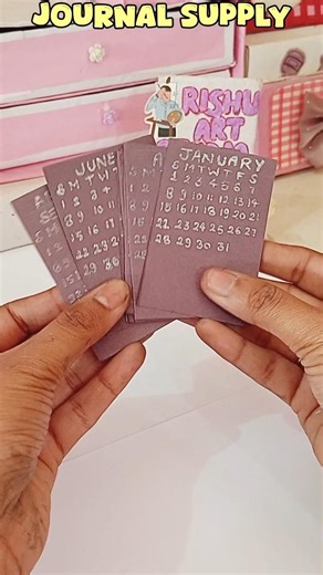 📅 DIY Calendar Journal Supplies ✂️✨ #shorts #journaling #aesthetic