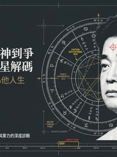 韓國餐飲大亨 #白種元 （Baek Jong-won #BaekJongWon ），從《 #黑白大廚 》的好評到加盟店爭議連環爆，短短一年半內聲望為何像坐雲霄飛車般直墜谷底？ 這不是巧合，而是一場 #占星 學上的「完美風暴」。 本集影片我們單從行星 #推進 與 #次限法 （Secondary Progression），揭露這場危機背後的宇宙劇本： 🔥 致命引信： 次限火星「燃燒」本命太陽，為何爭議這一次直接燒向他本人？ 🪐 業力清算： 土星對沖與二次土星回歸前奏，如何瓦解他的商業帝國地基？ 🎭 吉星反噬： 為什麼木星的「好運」反而變成了醜聞的擴音器？ 這是一場無法避免的硬著陸，還是重生的契機？讓我們用星盤解讀這一切。 by #AI算命大師 https://lin.ee/BmPF89g