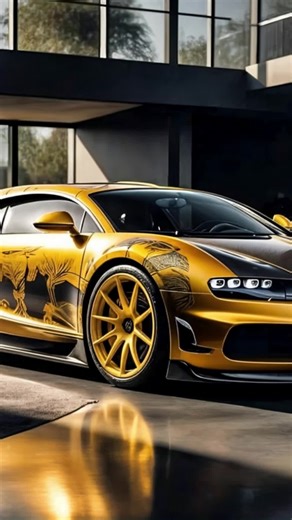 GOLD BUGATTI #goldcar #dubailluxurycar #luxurycar super cars edits gold car fast luxury car dubay luxury cars sports car luxury