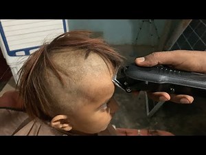 From Long Hair to Full Bald Transformation