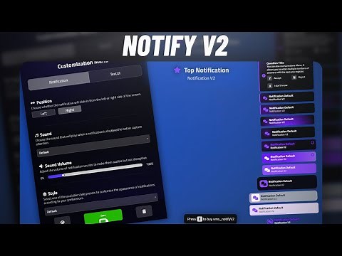 VMS Notify V2 | Highly customizable notifications and UI parts