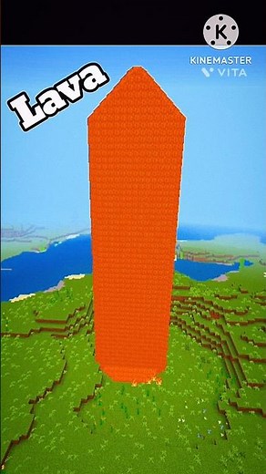 Minecraft Lava House 😄 #minecraft #shorts #minecraftshorts