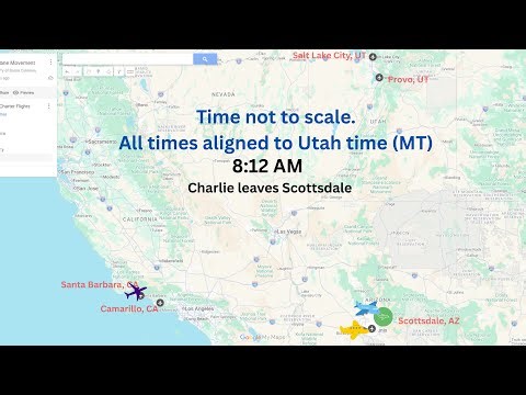 Alleged Flight Timeline According to Baron Coleman