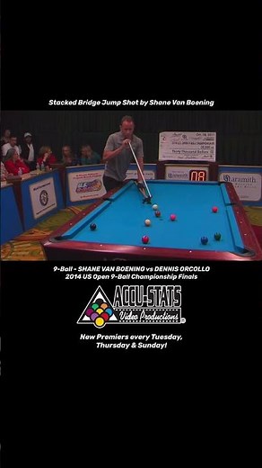 Shane Van Boening Creative Double Bridge Jump Shot
